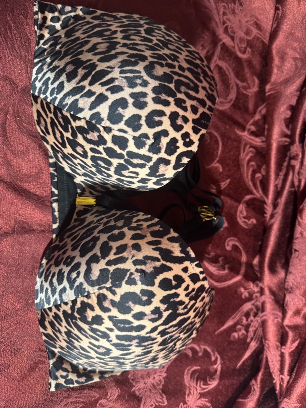 Victoria's Secret Leopard Print Push-Up Bra - Black & Tan, New With Tag, Sexy
